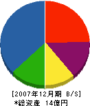 田島工業 貸借対照表 2007年12月期