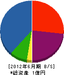 福井窯業 貸借対照表 2012年6月期