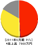 細田電気管理事務所 損益計算書 2011年6月期