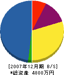 古川建設 貸借対照表 2007年12月期