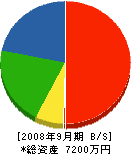 川口水道 貸借対照表 2008年9月期