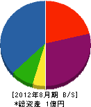 伸興水道工業 貸借対照表 2012年8月期