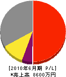 内田電気工事 損益計算書 2010年6月期 内田電気工事 損益計算書 2010年6月期