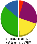 神沢工業 貸借対照表 2010年9月期