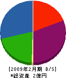 田端建設 貸借対照表 2009年2月期