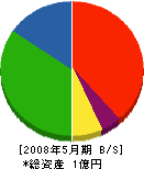 大島石材 貸借対照表 2008年5月期