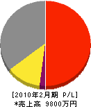 ヤマウラ電工 損益計算書 2010年2月期