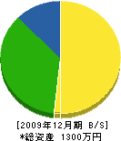 氏家造園 貸借対照表 2009年12月期