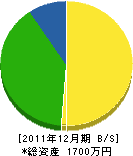 沖田建設 貸借対照表 2011年12月期