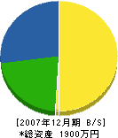 沖田工務店 貸借対照表 2007年12月期