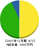 山本組 貸借対照表 2007年12月期 山本組 貸借対照表 2007年12月期