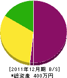 松山緑化園 貸借対照表 2011年12月期