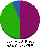 沖縄電建 貸借対照表 2007年12月期