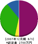 藤田建具製作所 貸借対照表 2007年12月期