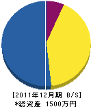 辻井建設 貸借対照表 2011年12月期