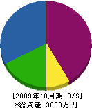 松本造園土木 貸借対照表 2009年10月期