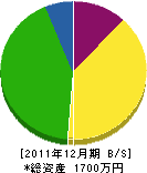 大塚造園土木 貸借対照表 2011年12月期