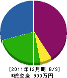 伊藤塗装 貸借対照表 2011年12月期