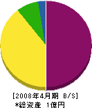 古田建設 貸借対照表 2008年4月期