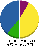 タムラ建材工事店 貸借対照表 2011年12月期