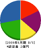 名阪土建 貸借対照表 2009年6月期