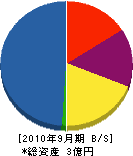富沢電機 貸借対照表 2010年9月期