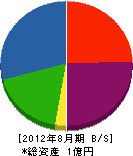 竹中電気 貸借対照表 2012年8月期