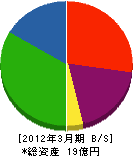 関電ジオレ 貸借対照表 2012年3月期