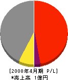 岩崎建設 損益計算書 2008年4月期