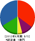 幸田建設 貸借対照表 2012年6月期
