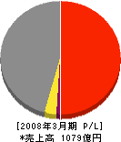 東亜道路工業 損益計算書 2008年3月期