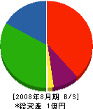 渡辺林業土木 貸借対照表 2008年8月期