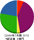 岩田建設 貸借対照表 2008年7月期