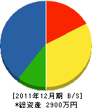 坂本工務店 貸借対照表 2011年12月期