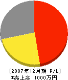 東本土木 損益計算書 2007年12月期