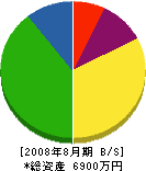 坂本建設 貸借対照表 2008年8月期