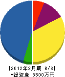 福井 貸借対照表 2012年3月期