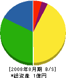 青木建設 貸借対照表 2008年8月期