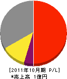 平田ラジオ 損益計算書 2011年10月期