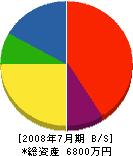 佐野綜建工業 貸借対照表 2008年7月期