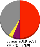 武藤組 損益計算書 2010年10月期