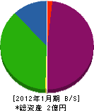 ヨシケンコーポレーション 貸借対照表 2012年1月期
