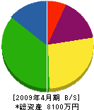 川崎工業 貸借対照表 2009年4月期