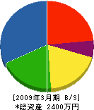 小川造園 貸借対照表 2009年3月期