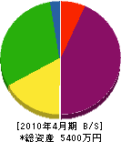 桐畑組 貸借対照表 2010年4月期 桐畑組 貸借対照表 2010年4月期
