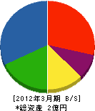 井田鋼材 貸借対照表 2012年3月期