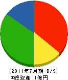 松井工務店 貸借対照表 2011年7月期
