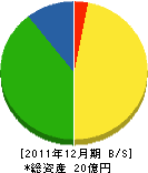 三栄工業 貸借対照表 2011年12月期