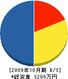 東亜興業 貸借対照表 2009年10月期