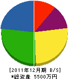 寺沢組 貸借対照表 2011年12月期